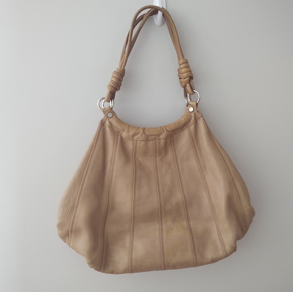 Stuart Weitzman tan handbag purse - Picture 2 of 14